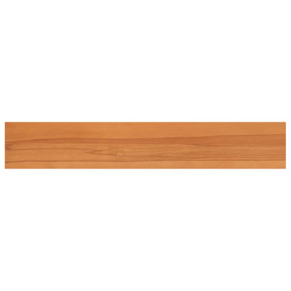 vidaXL Window Sills 2 pcs Light Brown 100 x 20 x 2 cm Solid Beech Wood 4