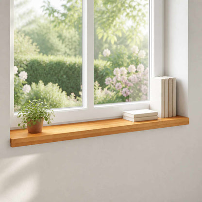 Window Sills 2 pcs Solid Beech Wood Depth 30 cm Light Brown 70 cm