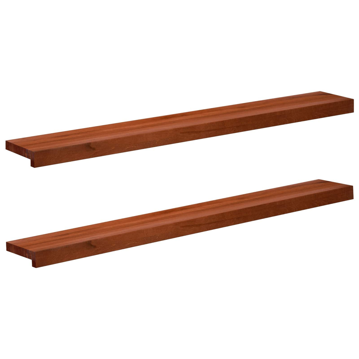 vidaXL Window Sills 2 pcs Brown 110 x 15 x 2 cm Solid Beech Wood 2