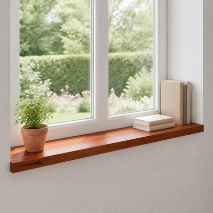 Window Sills 2 pcs Solid Beech Wood Depth 30 cm Brown 70 cm