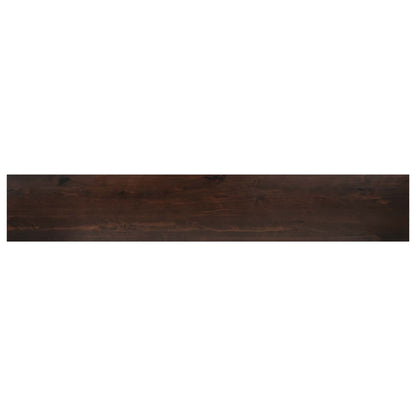 vidaXL Window Sills 2 pcs Dark Brown 100 x 20 x 2 cm Solid Beech Wood 4