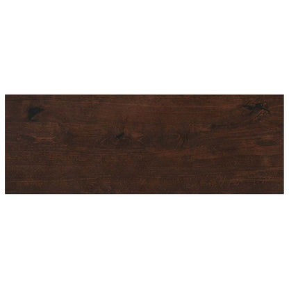 vidaXL Window Sills 2 pcs Dark Brown 80x 25 x 2 cm Solid Beech Wood 4