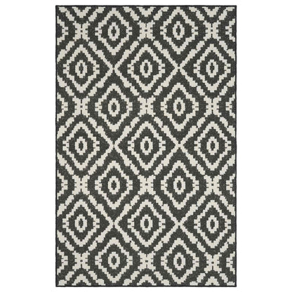 vidaXL Area Rug Natural and Black 200 x 290 cm PET 3