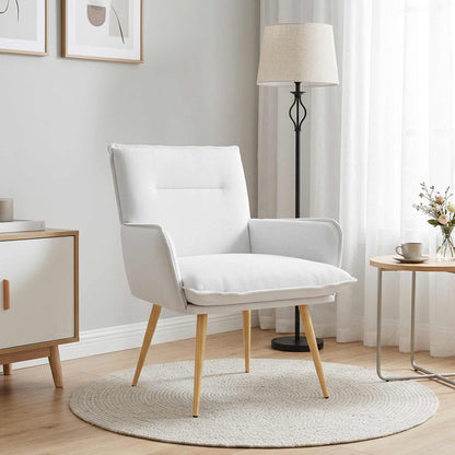 Armchair Fabric White