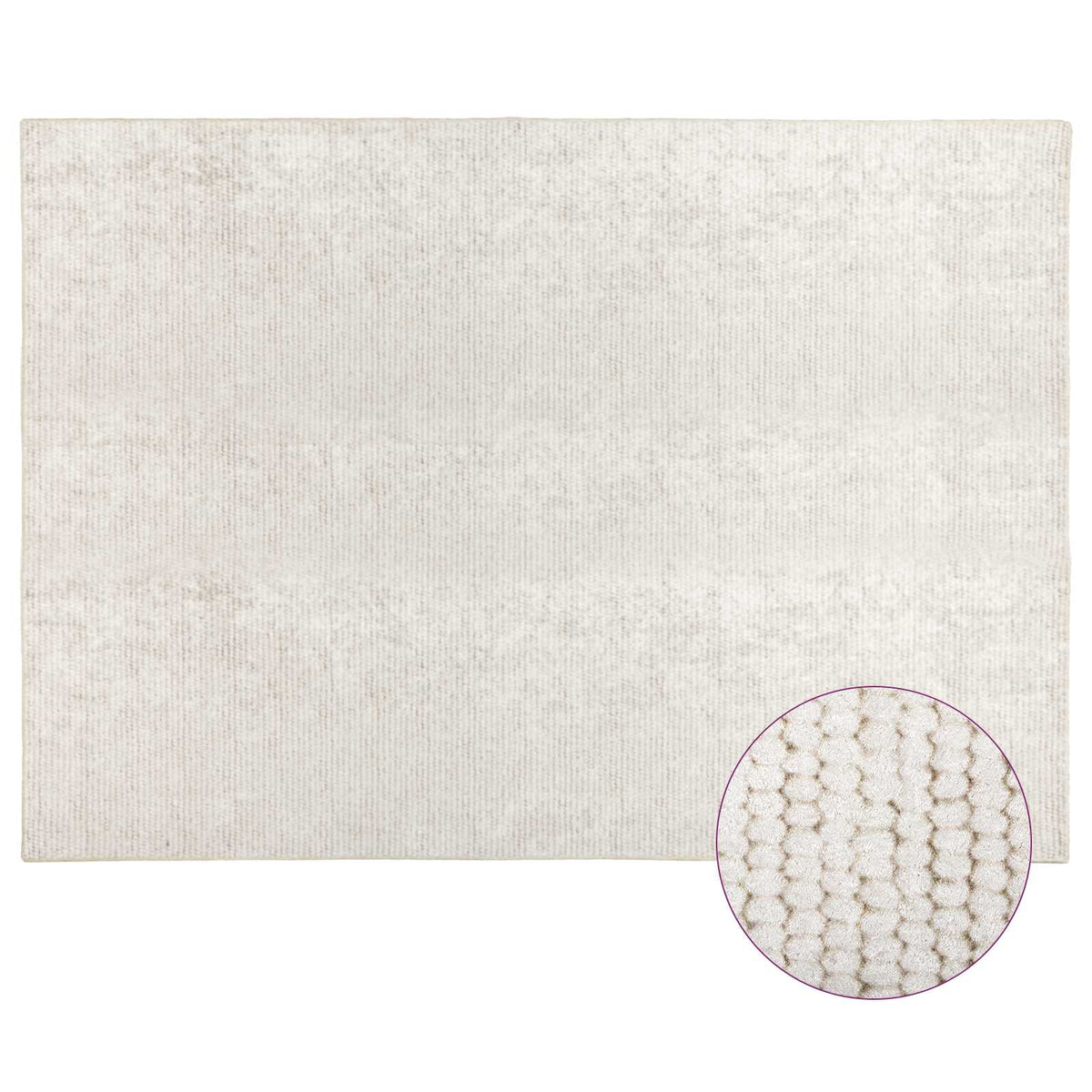 vidaXL Rug Cream 300 x 400 cm 100% Polyester 3 mm Washable 3