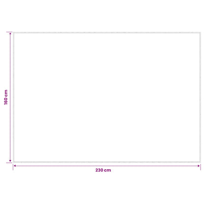 vidaXL Rug Beige 160 x 230 cm 100% Polyester 3 mm Washable 6
