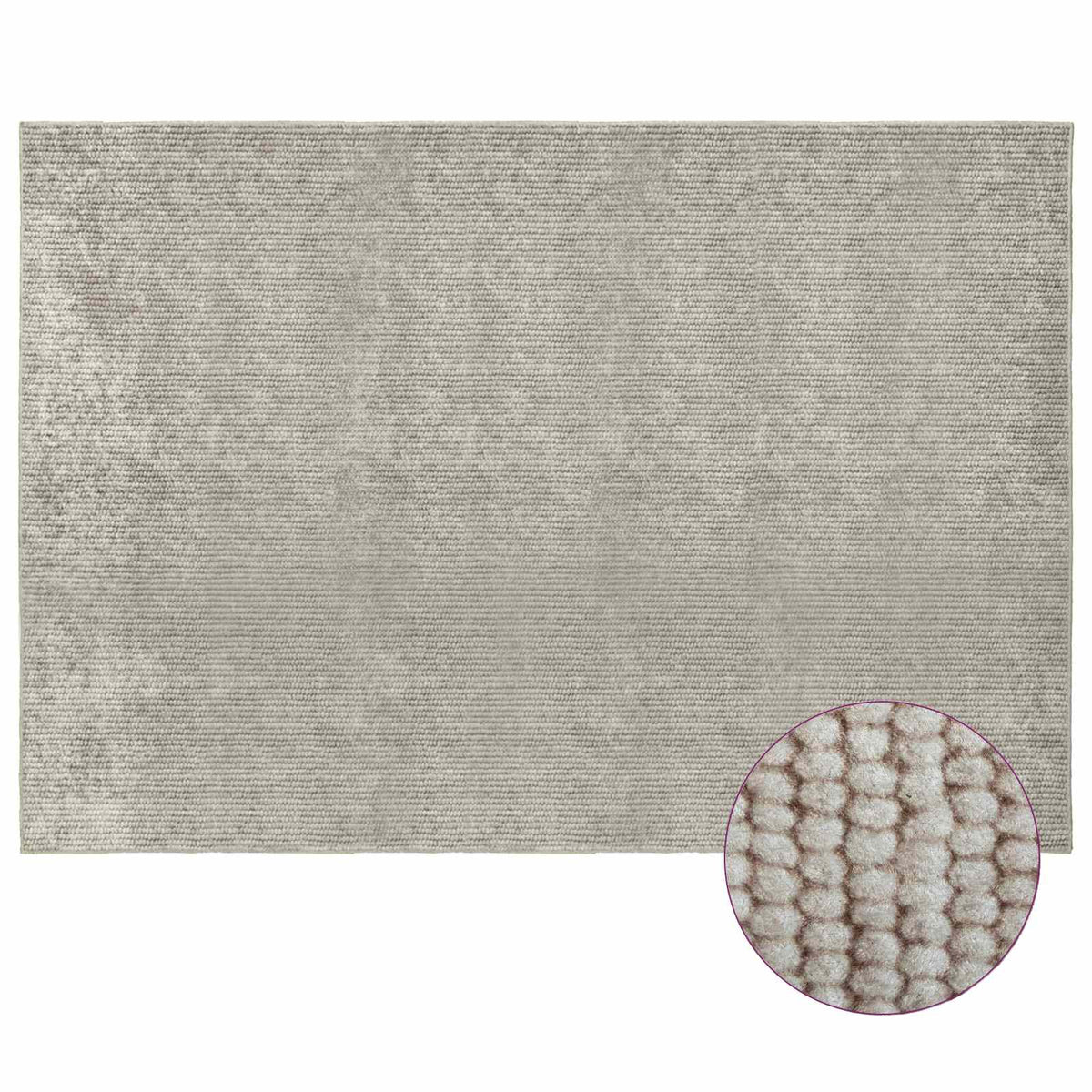 Rug 100% Polyester 3 mm Washable Beige 50 x 100–190 x 300 cm 160 x 230 cm