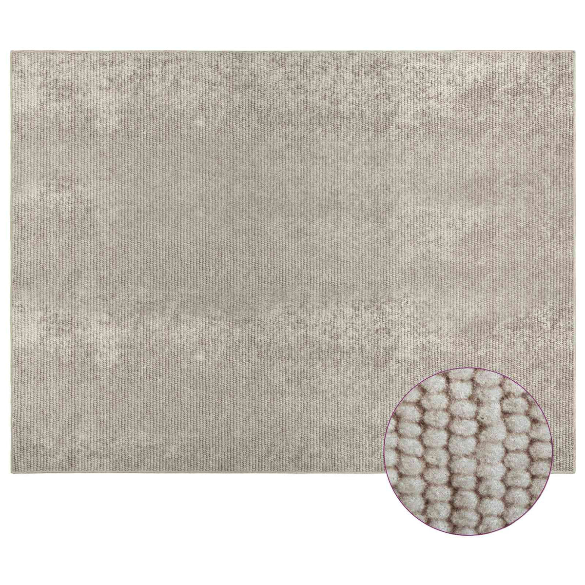 vidaXL Rug Beige 300 x 400 cm 100% Polyester 3 mm Washable 3