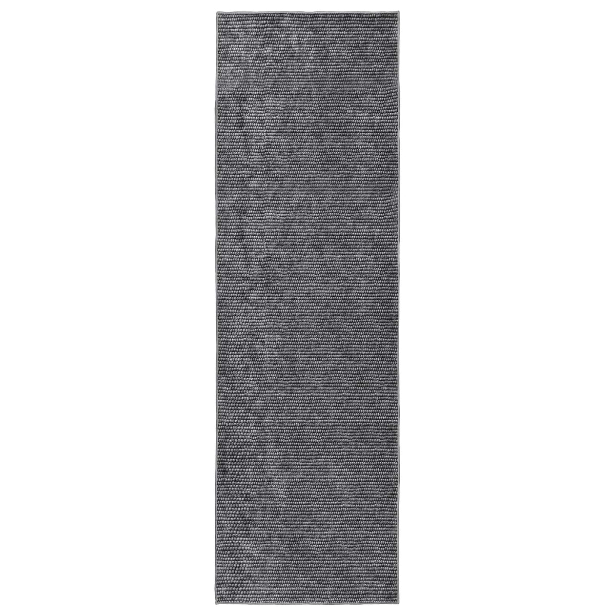 vidaXL Rug Anthracite 100 x 250 cm 100% Polyester 3 mm Washable 2