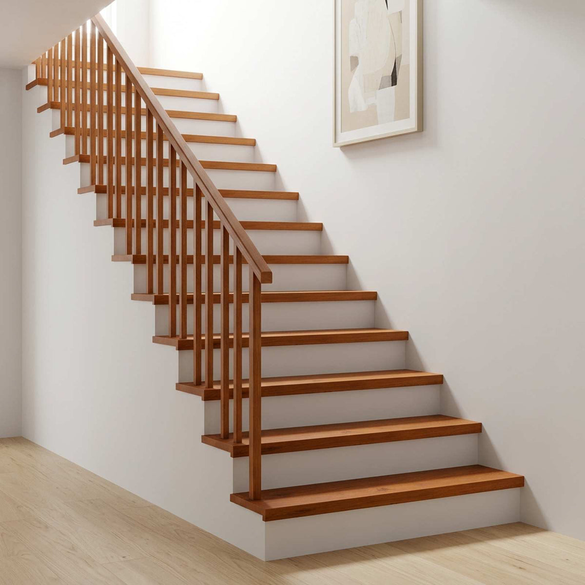vidaXL Stair Tread 2 pcs 110 x 25 x 2 cm Brown Solid Oak Wood 1