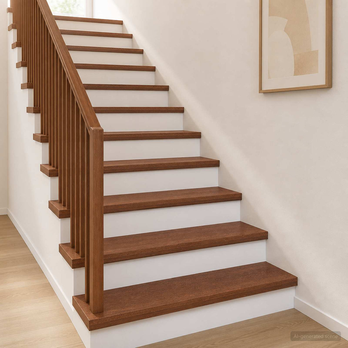 vidaXL Stair Tread 2 pcs 70 x 30 x 2 cm Dark Brown Solid Oak Wood 1