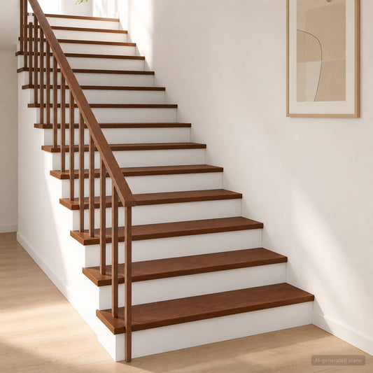 Stair Tread Solid Oak Wood Depth 30 cm 8 pcs Dark Brown 70 cm