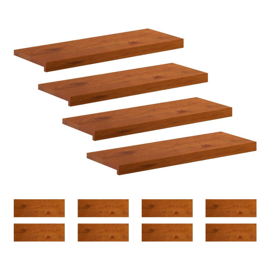 Stair Tread Solid Oak Wood Depth Brown