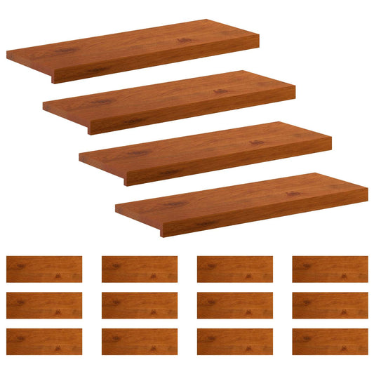 Stair Tread Solid Oak Wood Depth 30 cm 16 pcs Brown 80 cm