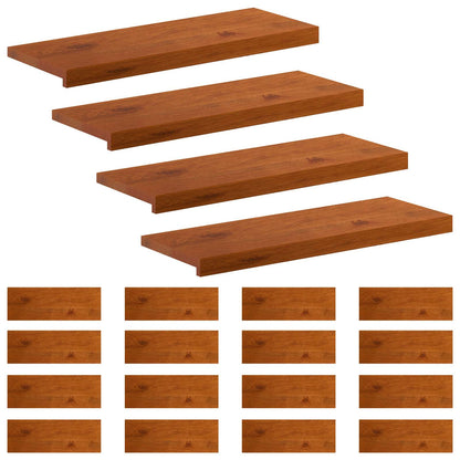 Stair Tread Solid Oak Wood Depth 25 cm 20 pcs Brown 70 cm