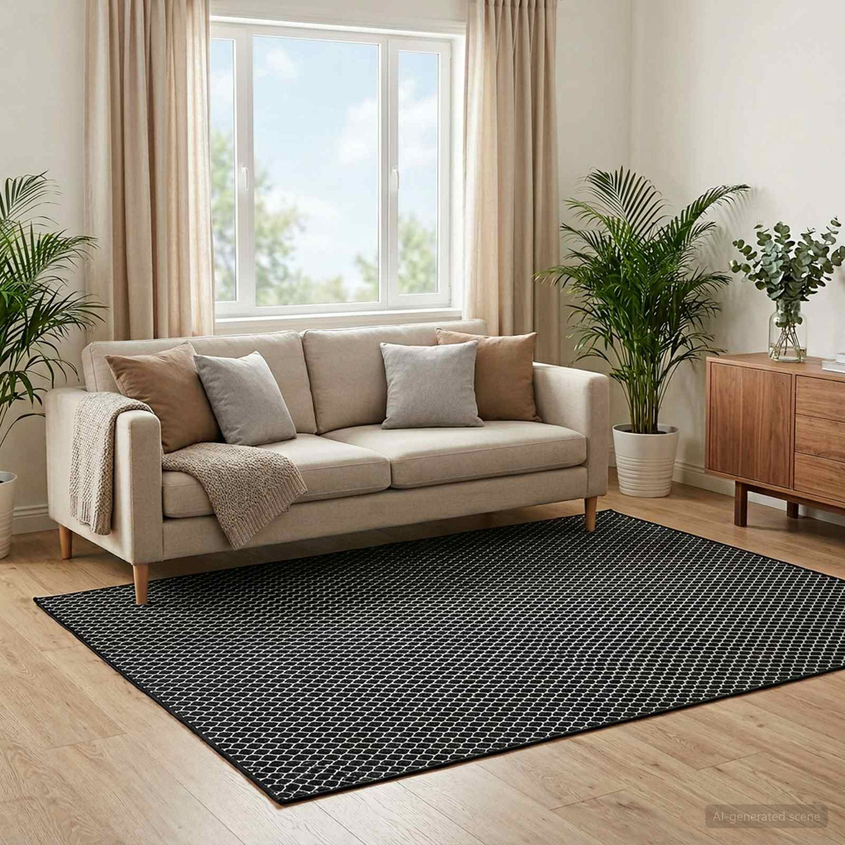 vidaXL Rug ORIZ 100% Polyester Width 200 cm
