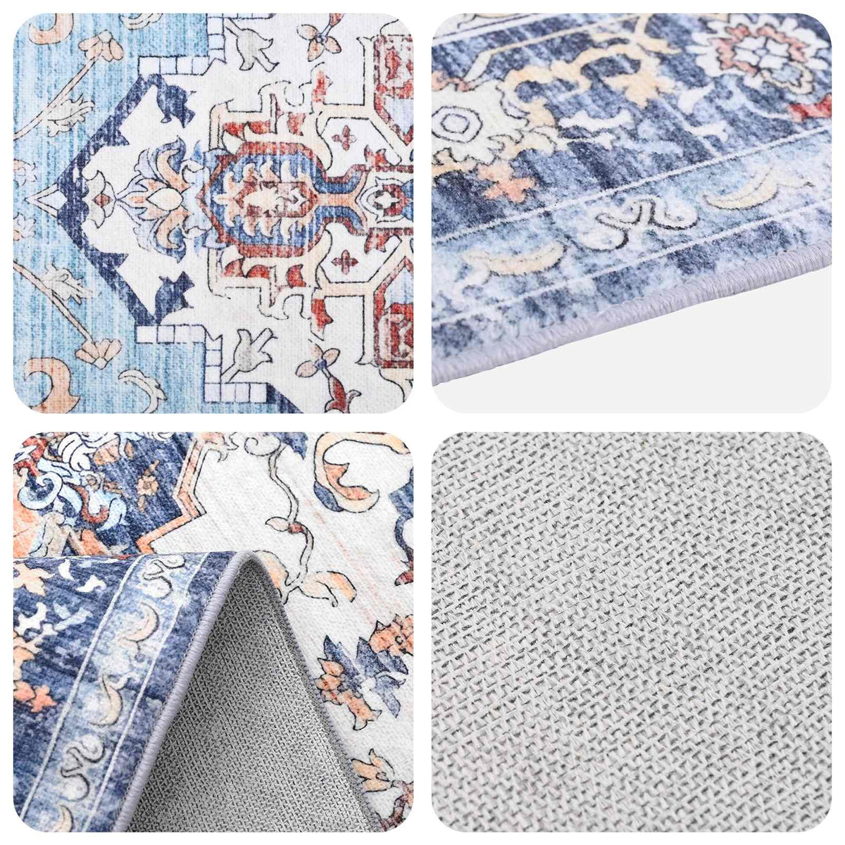 vidaXL Rug ORIZ Multicolour 160 x 230 cm 100% Polyester 3