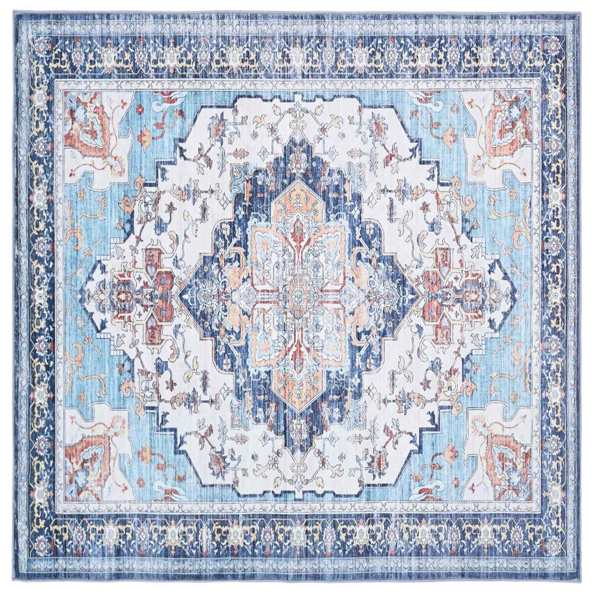 vidaXL Rug ORIZ Multicolour 200 x 200 cm 100% Polyester 2