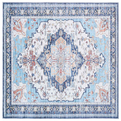 Rug ORIZ 100% Polyester Width 200 cm Light blue