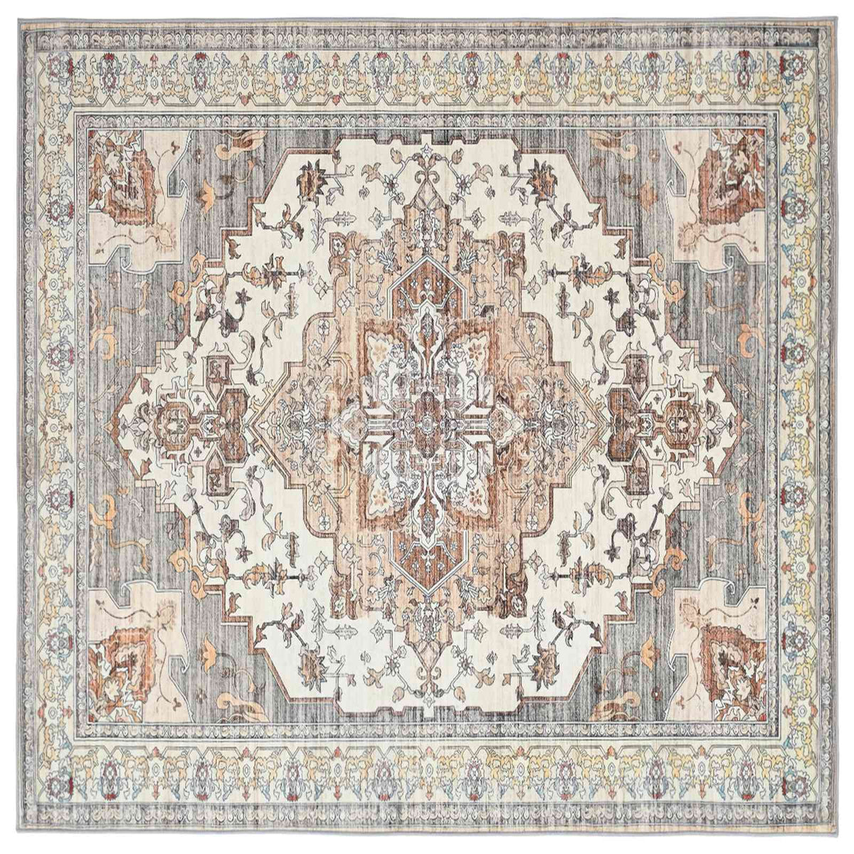 Rug ORIZ 100% Polyester Width 200 cm Beige