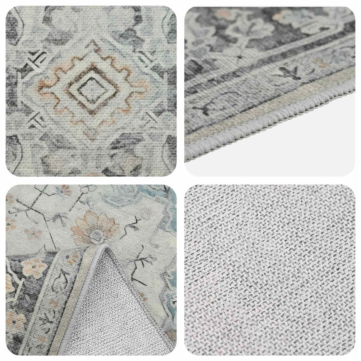 vidaXL Rug ORIZ Cream 160 x 230 cm 100% Polyester 3