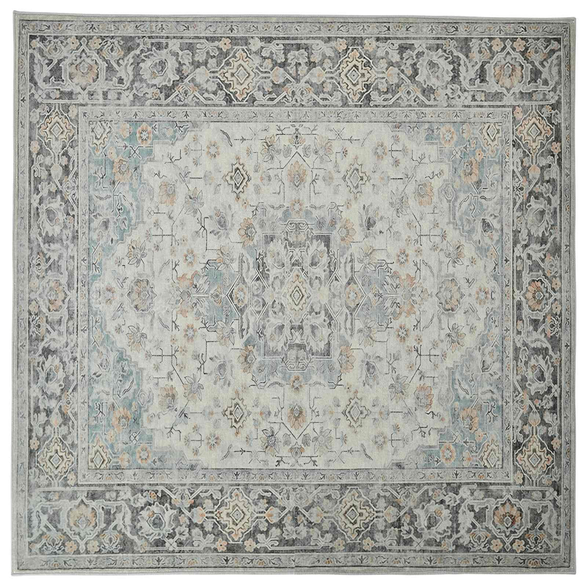Rug ORIZ 100% Polyester Width 200 cm Cream