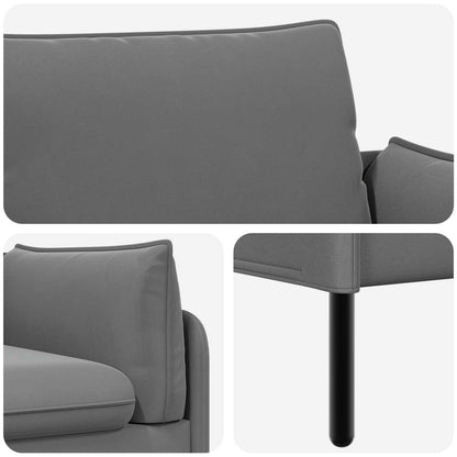 Sofa Velvet Dark grey