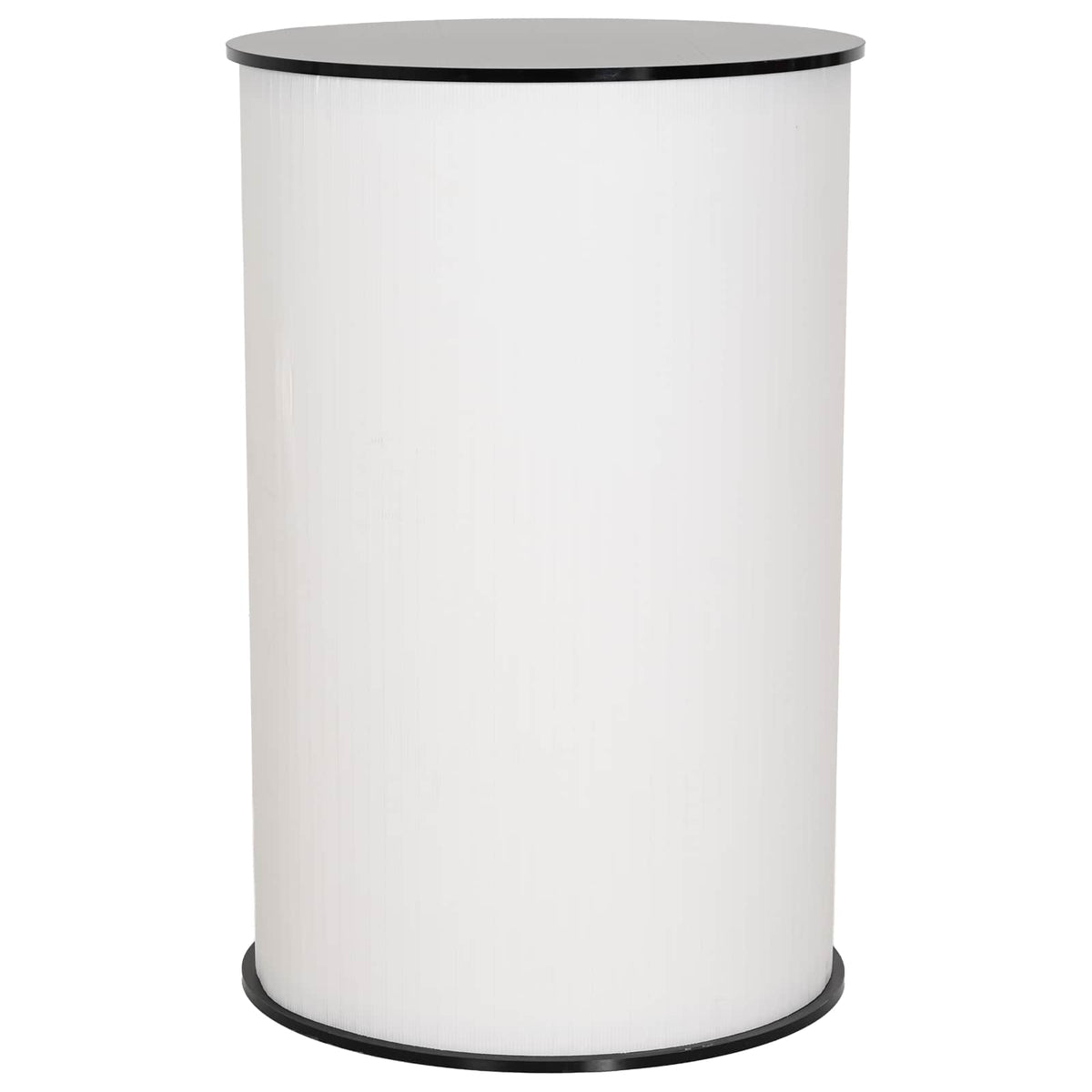 Trade Show Counter Ø 60 x 93 cm Black and white