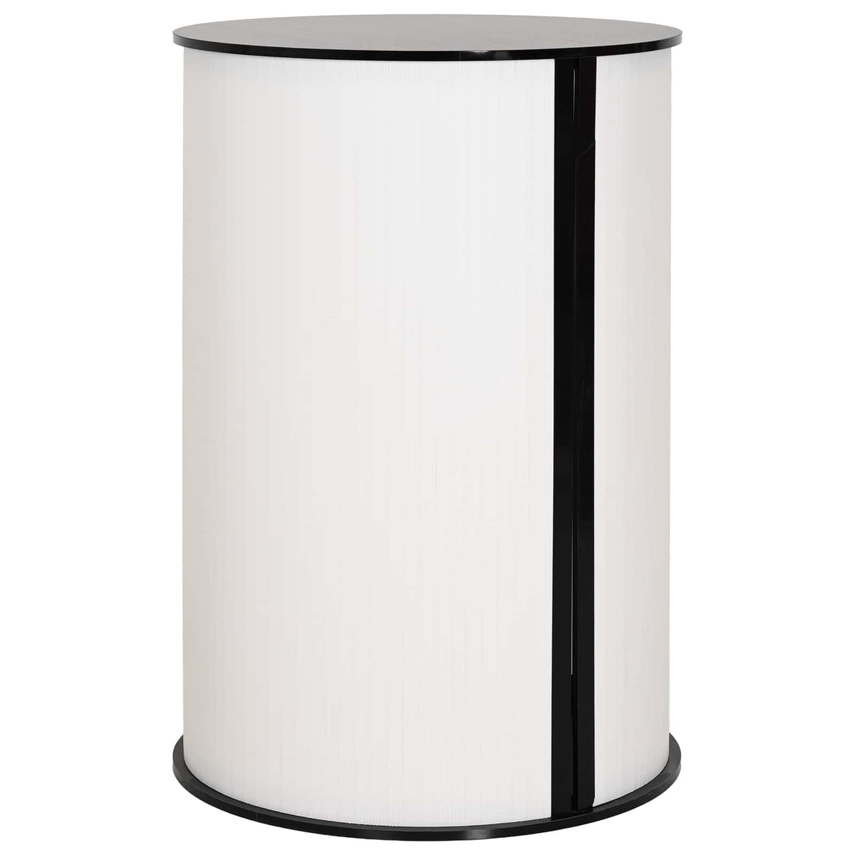 Trade Show Counter Ø 60 x 93 cm Black and white