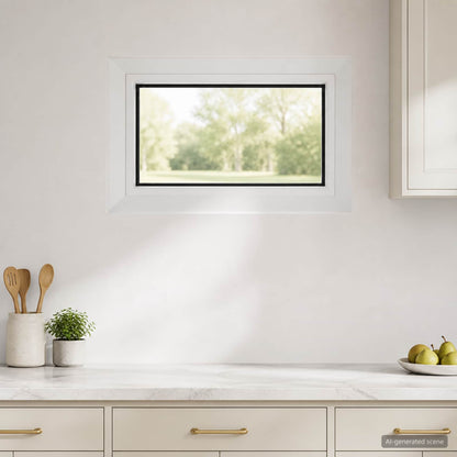 vidaXL Cellar Window Internal Colour White RISOR 40 x 30 cm 1