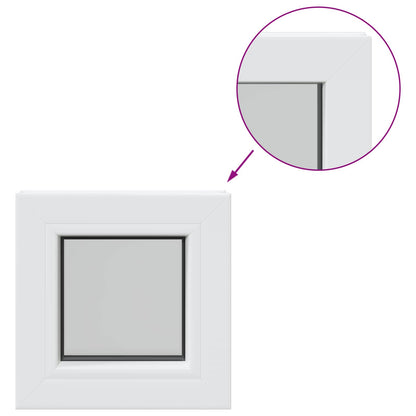 vidaXL Cellar Window Internal Colour White RISOR 35 x 35 cm 2