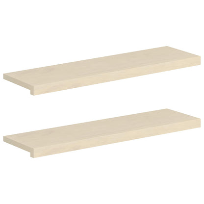 vidaXL Window Sills 2 pcs White 90 x 25 x 2 cm Solid Oak Wood 2