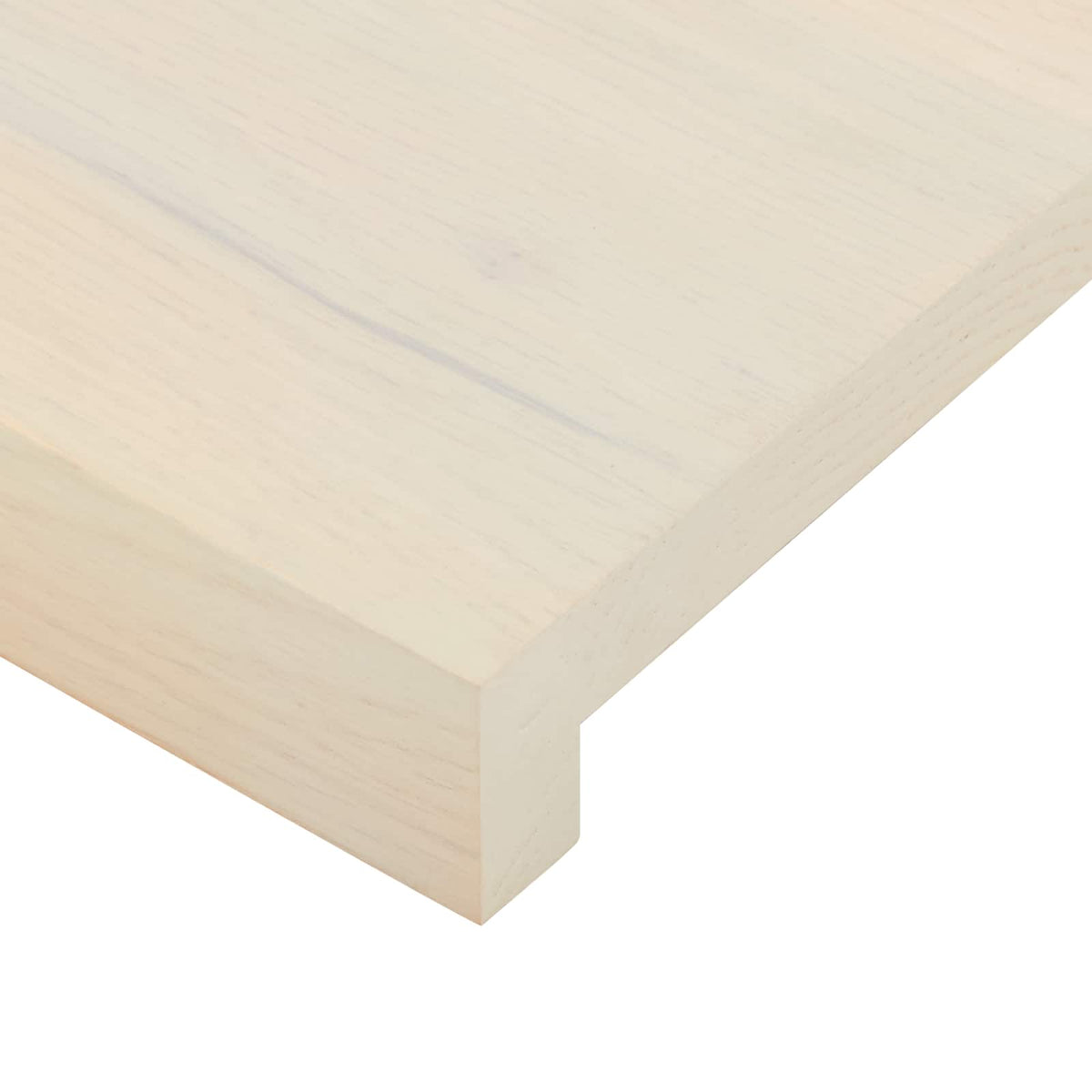 vidaXL Window Sills 2 pcs White 80 x 30 x 2 cm Solid Oak Wood 6