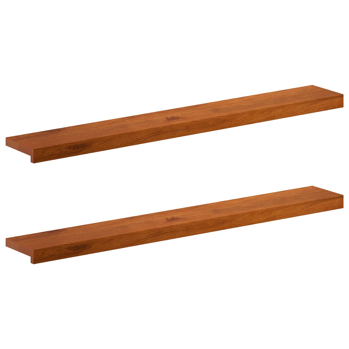 vidaXL Window Sills 2 pcs Brown 110 x 20 x 2 cm Solid Oak Wood 2