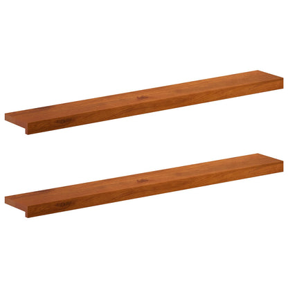 vidaXL Window Sills 2 pcs Brown 110 x 20 x 2 cm Solid Oak Wood 2