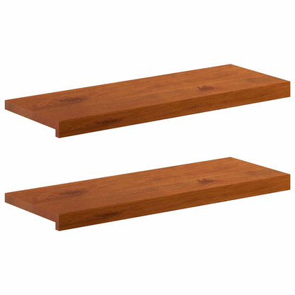 vidaXL Window Sills 2 pcs Brown 80 x 25 x 2 cm Solid Oak Wood 2