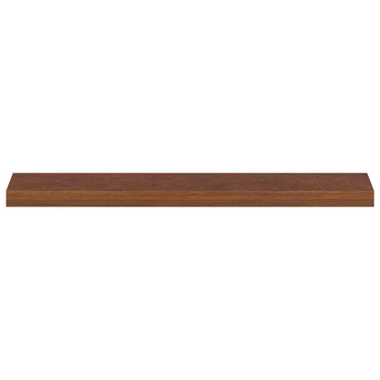 vidaXL Window Sills 2 pcs Dark Brown 100 x 20 x 2 cm Solid Oak Wood 3