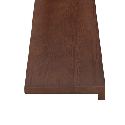 vidaXL Window Sills 2 pcs Dark Brown 110 x 20 x 2 cm Solid Oak Wood 4