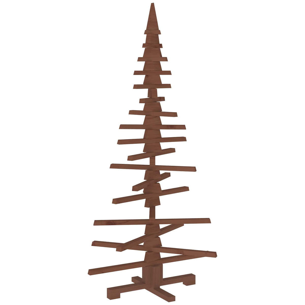 Wooden Christmas Tree KOTKA Solid Pine Wood Dark brown finish 150 cm