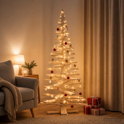 vidaXL Wooden Christmas Tree KOTKA Solid Pine Wood