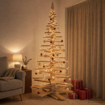 vidaXL Wooden Christmas Tree KOTKA Solid Pine Wood