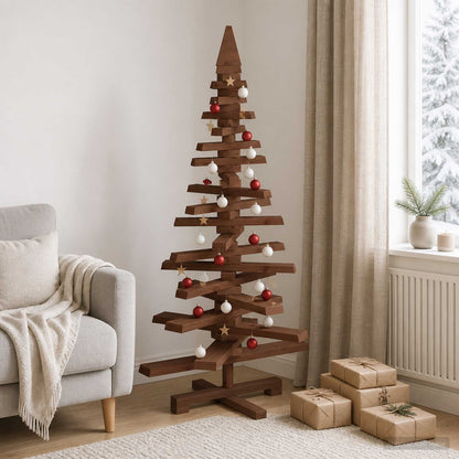 vidaXL Wooden Christmas Tree KOTKA Solid Pine Wood