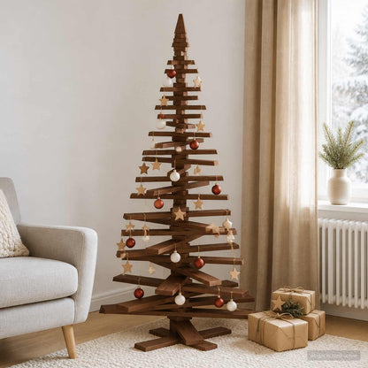 vidaXL Wooden Christmas Tree KOTKA Solid Pine Wood