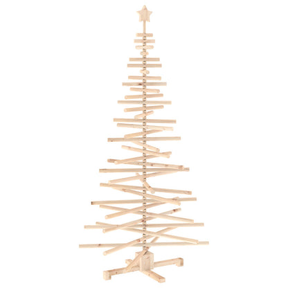 Wooden Christmas Tree KOTKA Solid Pine Wood Natural (unfinished) 180 cm