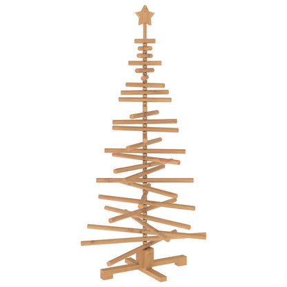 Wooden Christmas Tree KOTKA Solid Pine Wood Brown finish 150 cm