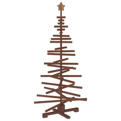 Wooden Christmas Tree KOTKA Solid Pine Wood Dark brown finish 150 cm