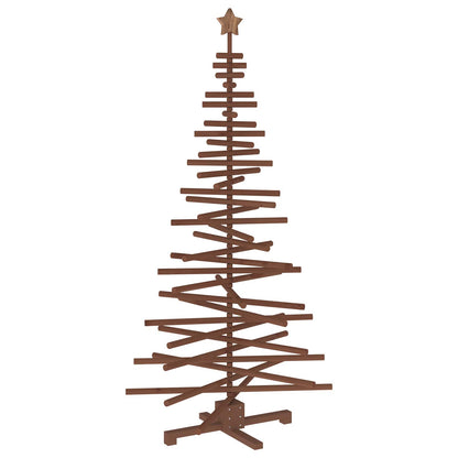 Wooden Christmas Tree KOTKA Solid Pine Wood Dark brown finish 180 cm