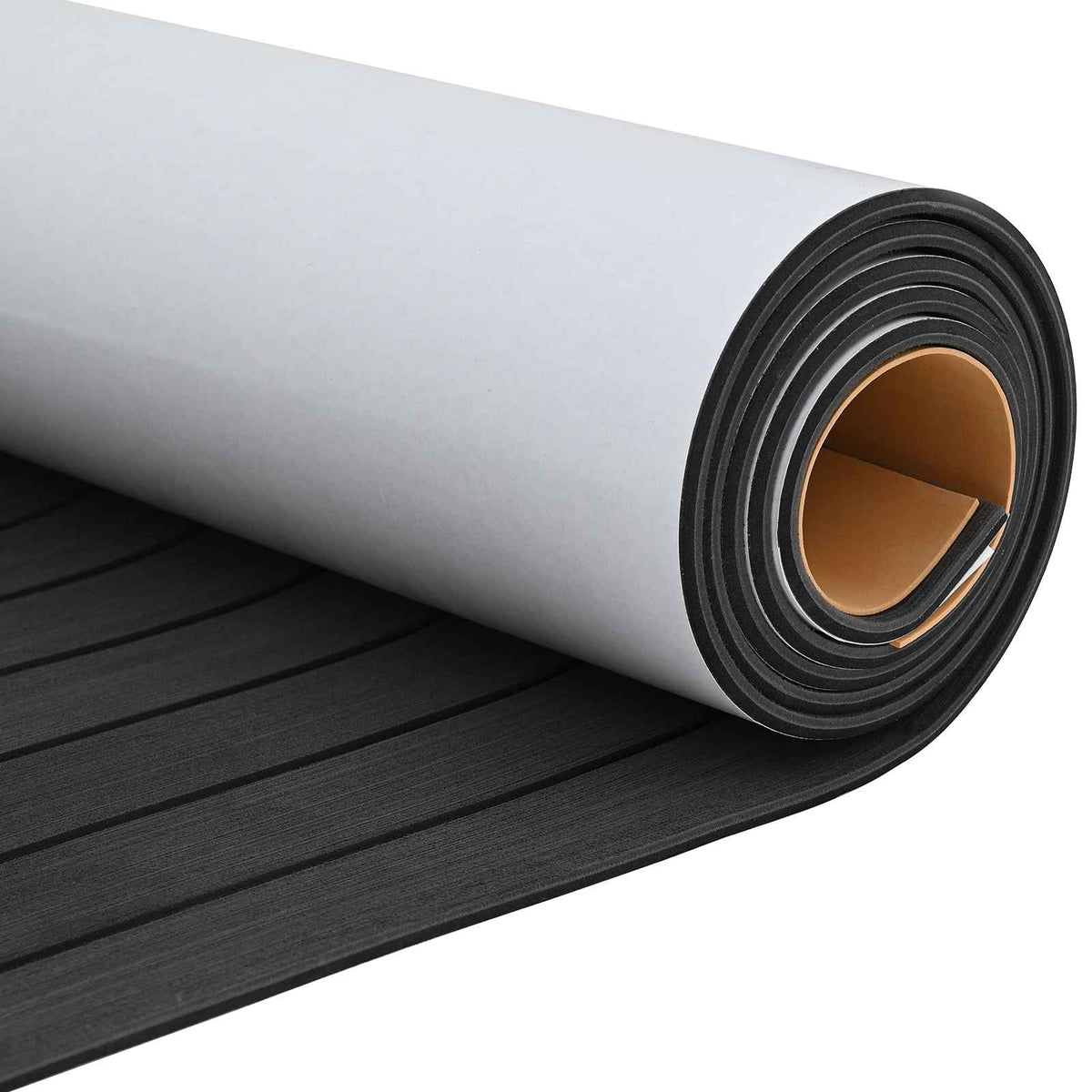 vidaXL Boat Mat Striped Dark Grey and Black 240 x 60 cm EVA 3