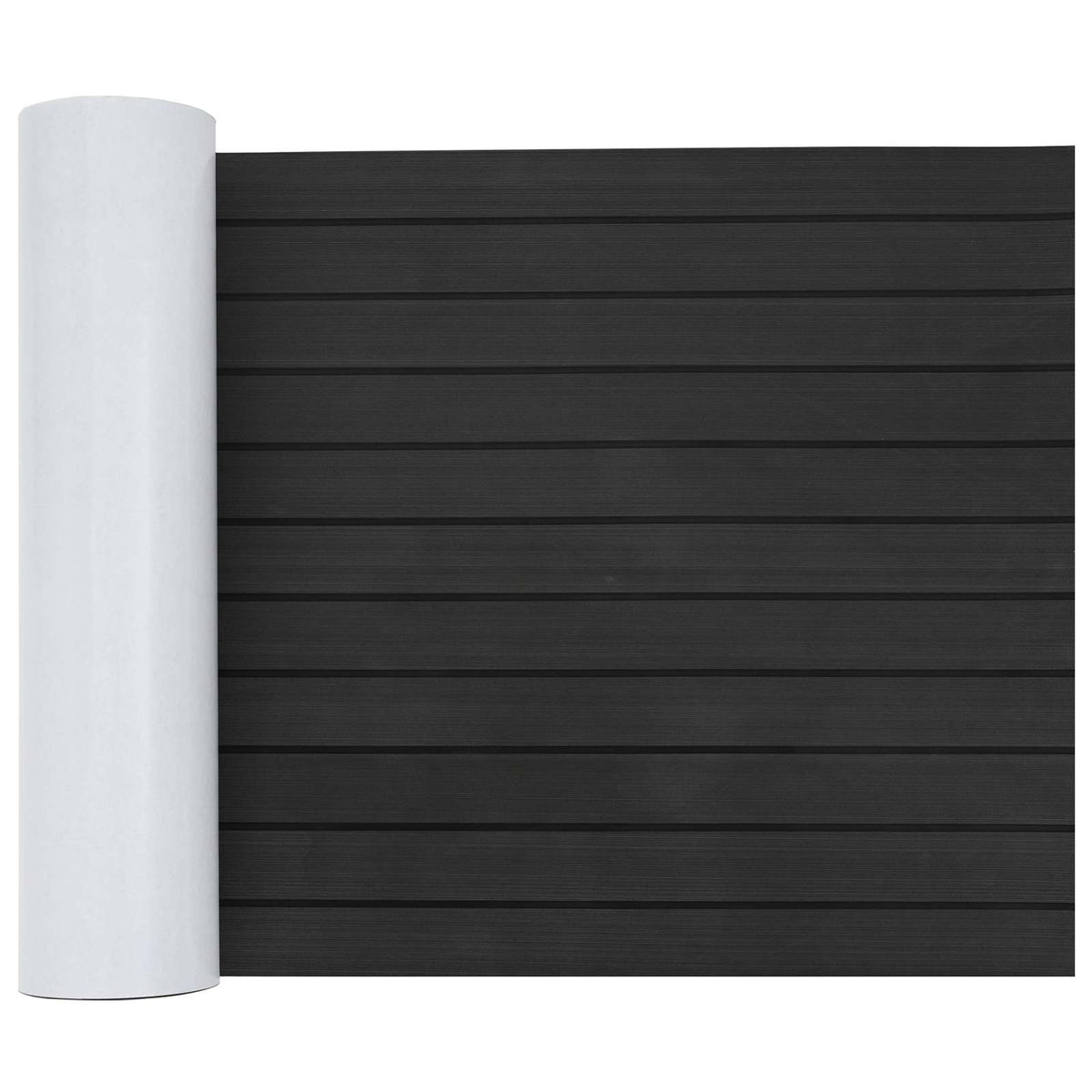 vidaXL Boat Mat Striped Dark Grey and Black 240 x 60 cm EVA 1