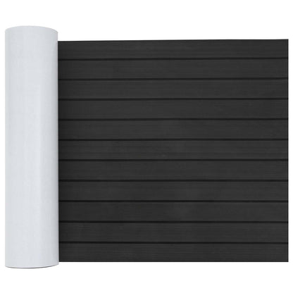 vidaXL Boat Mat Striped Dark Grey and Black 240 x 60 cm EVA 1